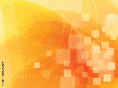 Technology and science yellow background.