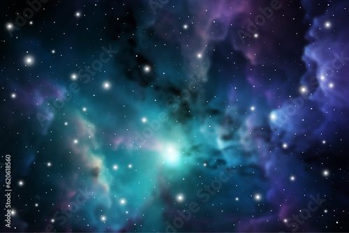 Fototapeta Naklejka Na Ścianę i Meble -  Outer space futuristic background with cosmos and sky. Cosmic background. Universe background. Galaxy vector art.
