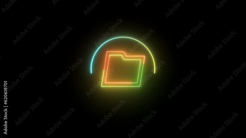 Glowing multimedia icon animation .4k video motion . Glowing multimedia icon animation .4k video motion .