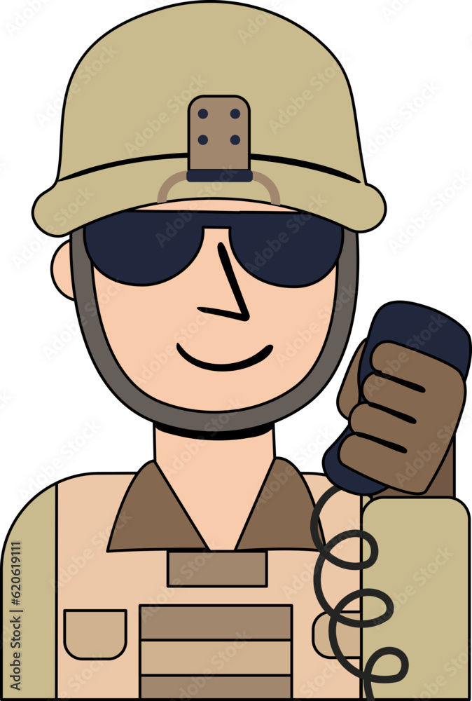 Military Communication decorative design element for website, presentation, flyer, brochure, printing, application. illustration style Military Communication decorative design element for website, presentation, flyer, brochure, printing, application. illustration style
