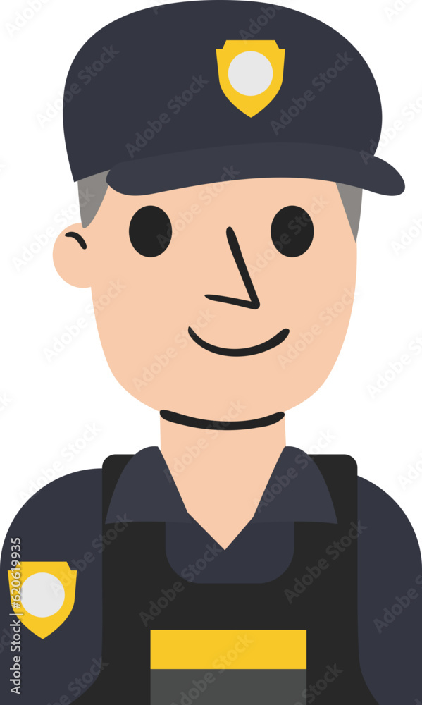 Guards Security Flat Illustration Guards Security Flat Illustration