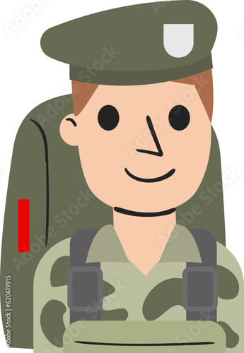Airborne Force Flat Illustration
