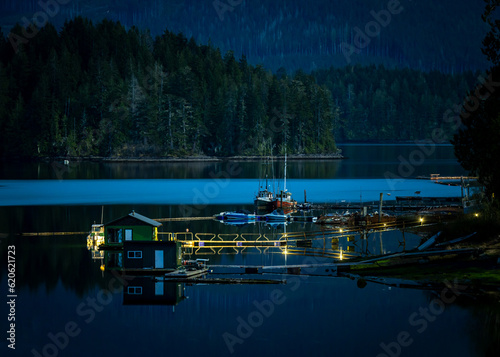 Boats in the quiet cove