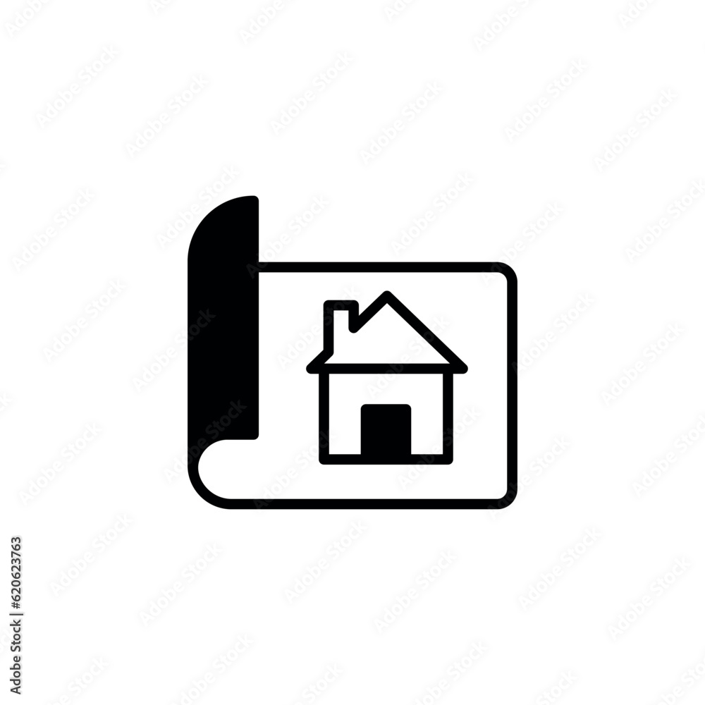 Plans icon design with white background stock illustration Plans icon design with white background stock illustration