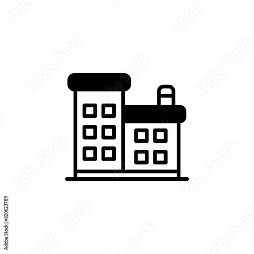 Condo icon design with white background stock illustration