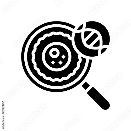 stem cell research biomedical glyph icon vector. stem cell research biomedical sign. isolated symbol illustration