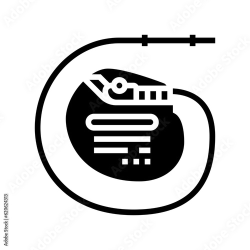 pacemaker biomedical glyph icon vector. pacemaker biomedical sign. isolated symbol illustration