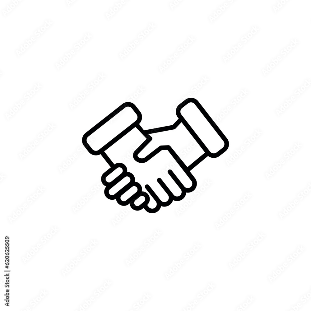 Deal icon design with white background stock illustration