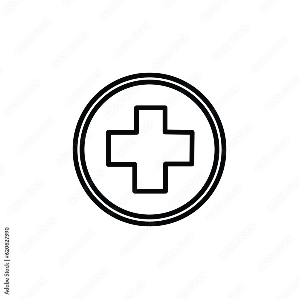 first aid icon symbol outline