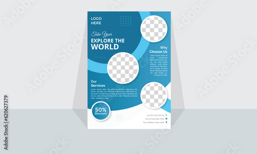 Modern Corporate and Creative Business Flyer Design Travel Template Horizontal Name Flyer Simple and Clean Visiting Flyer Vector illustration Colorful Business Flyer,Brochure Design Company flyer
