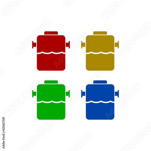 Septic tank icon set