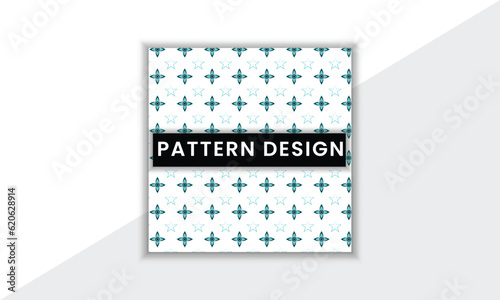 Colorful And Unique Pattern Design Template With Minimal Shape And Vector Background