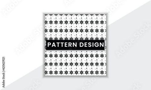 Colorful And Unique Pattern Design Template With Minimal Shape And Vector Background