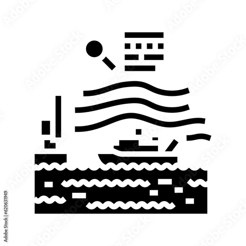 marine hydrodynamics glyph icon vector. marine hydrodynamics sign. isolated symbol illustration