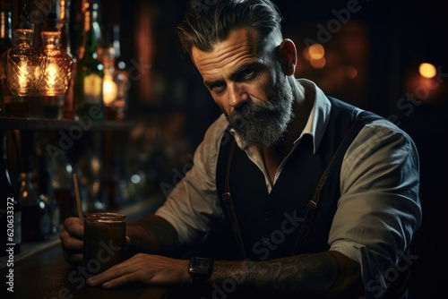 bartender in a bar