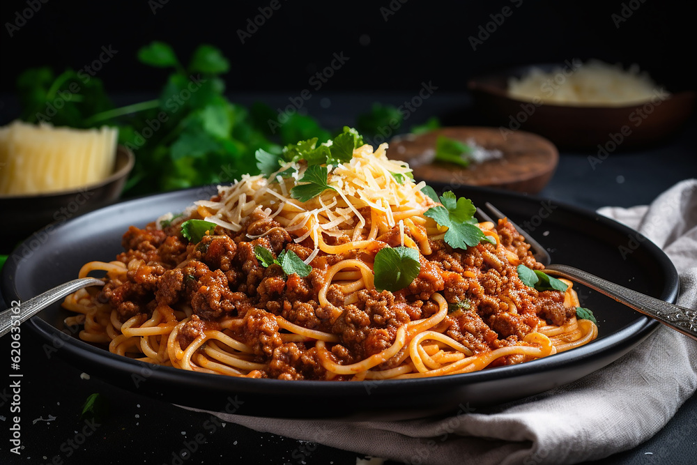 Spaghetti Bolognese with Lean Ground Beef, High Protein Low Fat Recipe