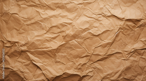 Crumpled paper texture background, recycled crumpled old paper, top view.
