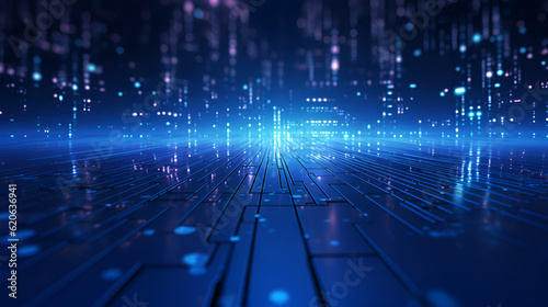 Modern digital abstract computer circuit technology background.