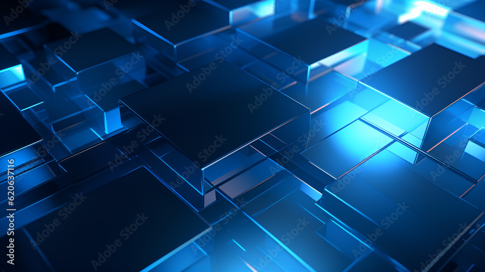 Fototapeta premium Modern digital abstract computer circuit technology background.