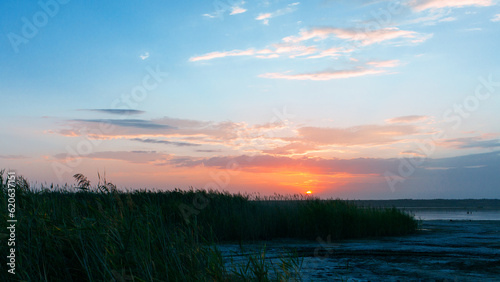 Beautiful sunset over the estuary