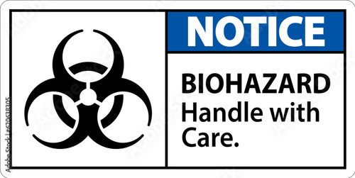 Biohazard Notice Label Biohazard, Handle With Care