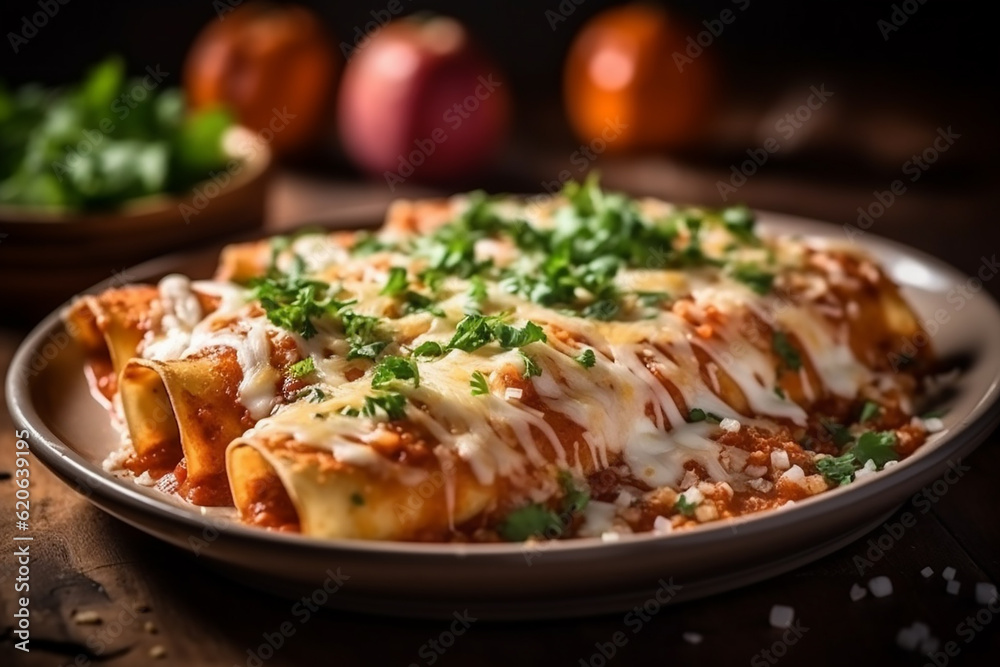 Flavorful Enchiladas Created with Generative AI Tools