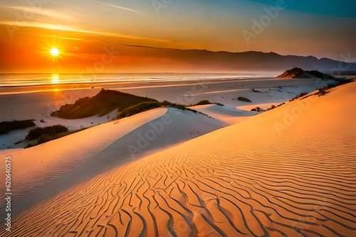 sunset on the beach