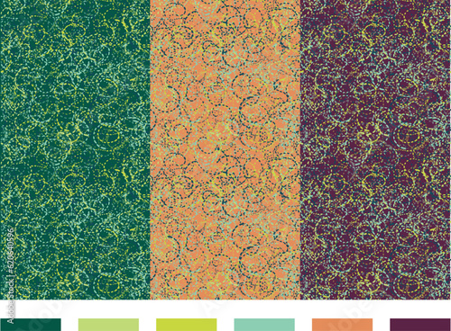 Rich Speckled Tangled Texture, Vector Seamless Repeating Pattern Coordinate