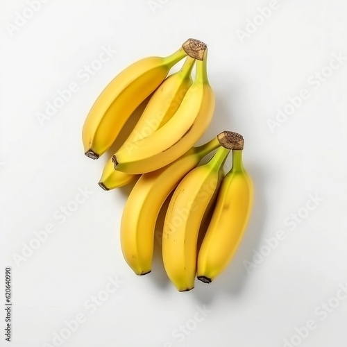 Sunny Delight: Golden Banana on a Pure White Background