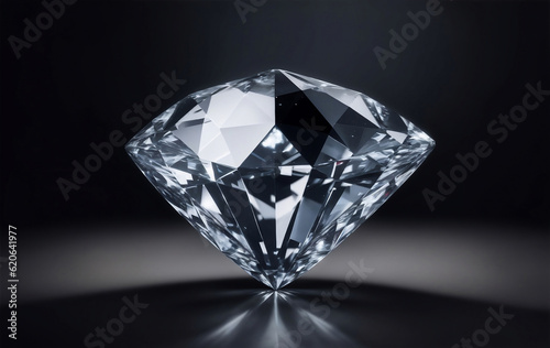 Soft focus shot of beautiful diamonds, Generative AI Illustration.