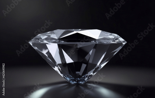 Soft focus shot of beautiful diamonds, Generative AI Illustration.