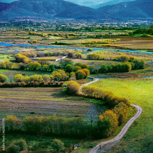 Farm in the mountains