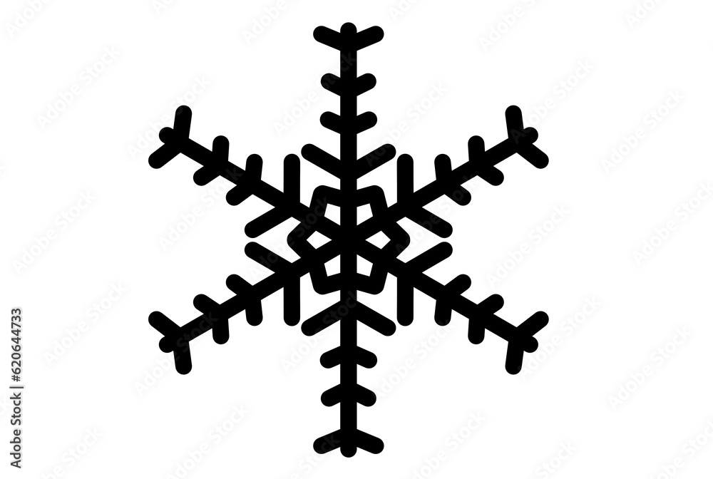 Xmas snowflake winter christmas design element silhouette crystal symbol sign Xmas snowflake winter christmas design element silhouette crystal symbol sign