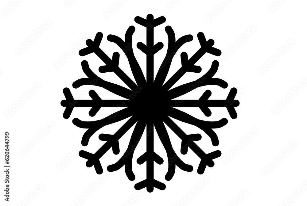 Xmas snowflake winter christmas design element silhouette crystal symbol sign Xmas snowflake winter christmas design element silhouette crystal symbol sign