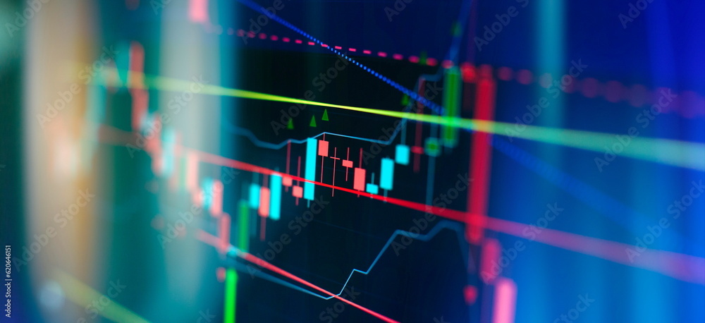 green candlesticks going up indicating crypto rising in value. Graphical representation of volumes and time intervals of digital cryptocurrency past price green candlesticks going up indicating crypto rising in value. Graphical representation of volumes and time intervals of digital cryptocurrency past price