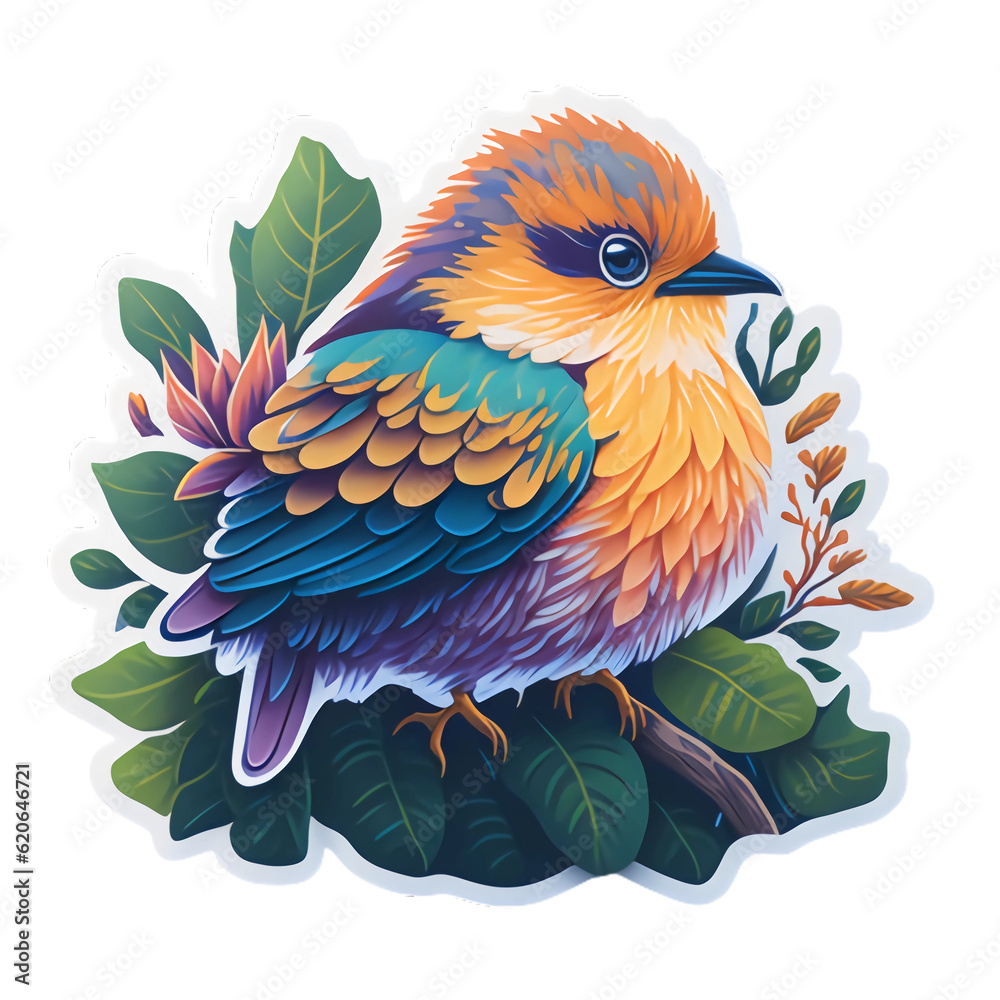 Sticker Cute​ Bird 