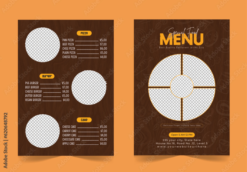 Restaurant Cafe Food Menu Card Design Template Fast Food Menu Card restaurant-cafe-food-menu-card-design-template-fast-food-menu-card