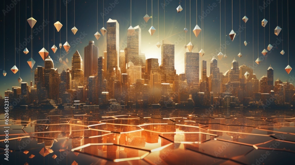 Saving money for a good financial future Saving money and real estate Make financial stability and wealth in the future.piggy bank saving money for a good financial future,saving concept Generative AI