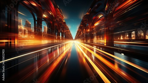 High speed highway in a dig...