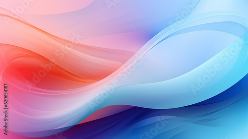 Abstract dynamic wave background. Colorful twisted shapes in motion. Digital art for poster, flyer, banner background or design element. Soft textures on pastel background Generative AI