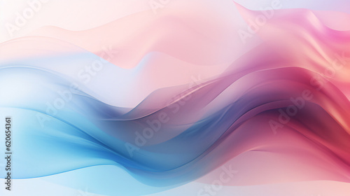 Abstract dynamic wave background. Colorful twisted shapes in motion. Digital art for poster, flyer, banner background or design element. Soft textures on pastel background Generative AI