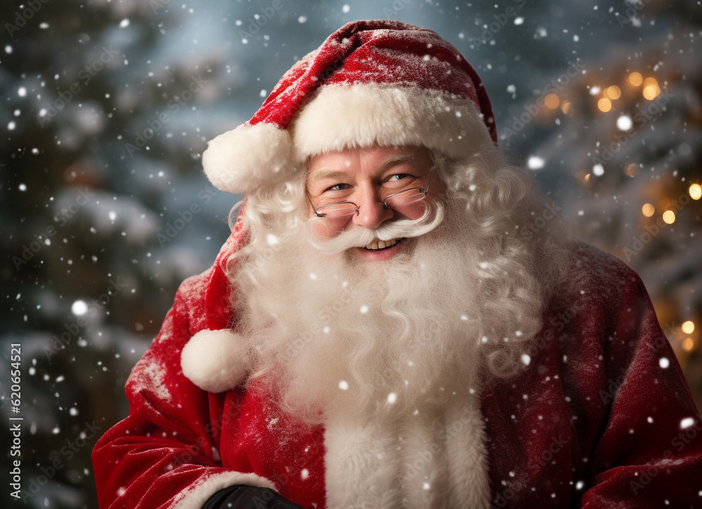 santa claus with christmas tree santa claus with christmas tree