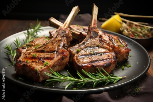 grilled lamb chops dinner