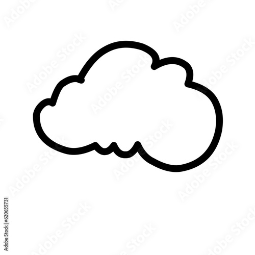 Cloud shapes collection vector
