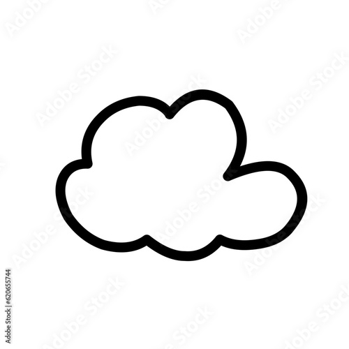 Cloud shapes collection vector