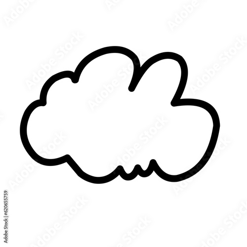 Cloud shapes collection vector