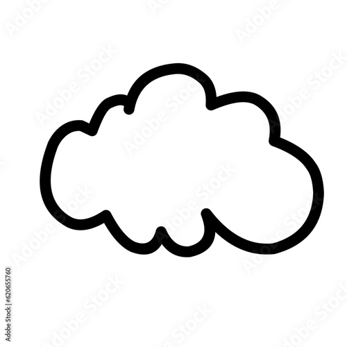 Cloud shapes collection vector