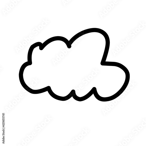 Cloud shapes collection vector
