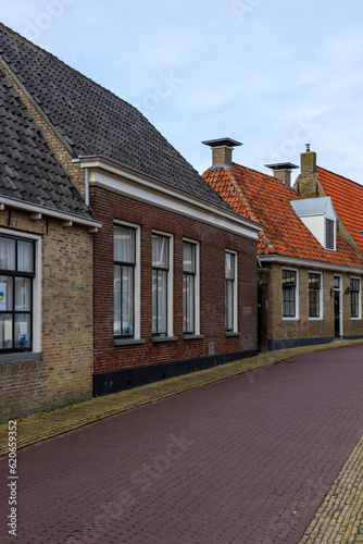 Old street in a village in The Netherlands photo