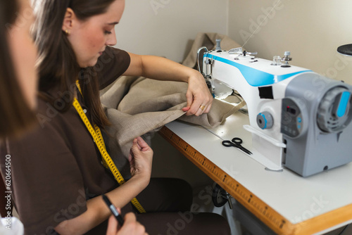 Colleagues at tailor studio
